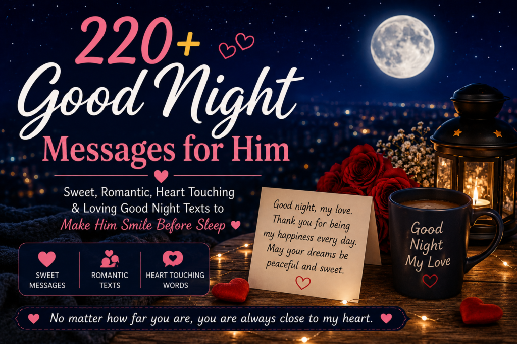 good night messages for him