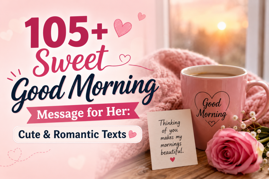 Sweet good morning message for her